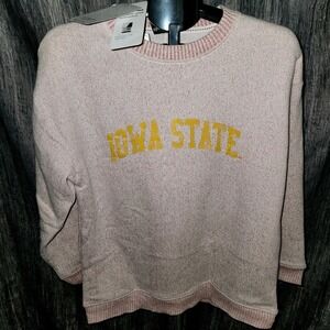 Iowa State University NCAA Crew Neck Sweatshirt Pullover‎ Red Heather College